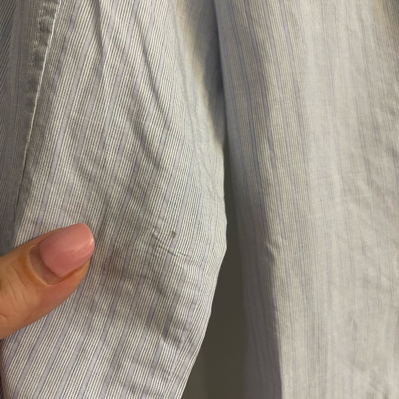 Theory Rilis Hour Striped Button Down Size M - Picture 6 of 6